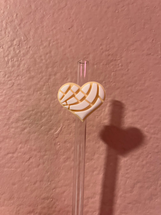 Concha Heart Straw Topper